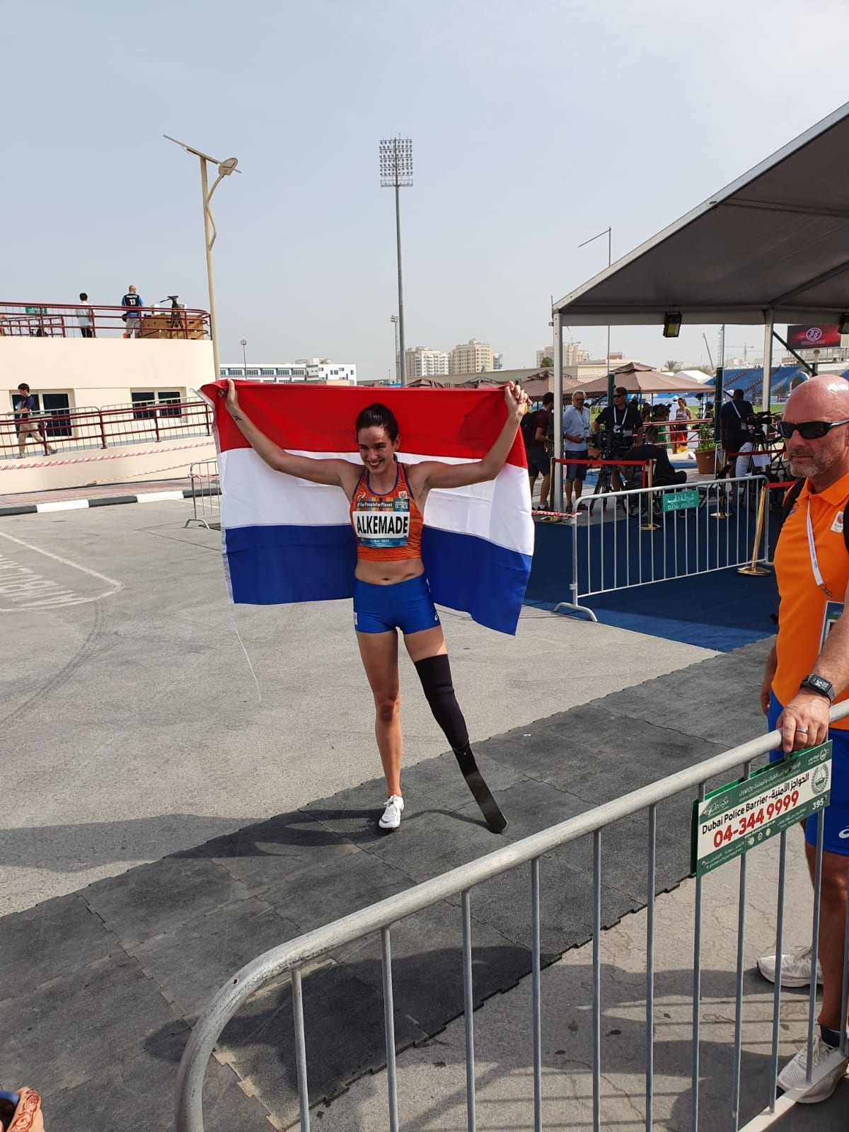 Nederlandse Vlag na 200 meter